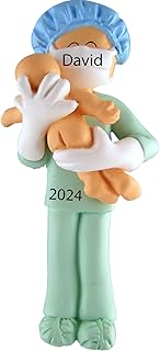 Expecting Baby Ornament 2022 New Dad Ornament Gift for Christmas First Time Dad Gift from Wife, New Father Ornament, Midwife Gift, OBGYN Ornament OBGYN Gifts Labor and Delivery Nurse- Free Customized