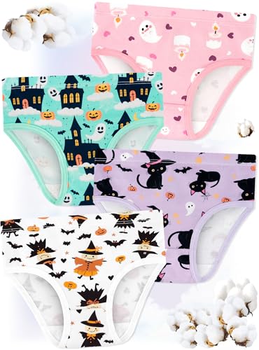 Girls' Underwear,Soft Cotton Tagless Panties for Toddlers' & Little Kids' Comfort,Breathable Briefs,8-Pack3