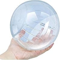 Vista 9 de Bola de ejercicio para hámster, rueda silenciosa para hámster, bola transparente para animales pequeños, para rata Dwar, alivia el aburrimiento