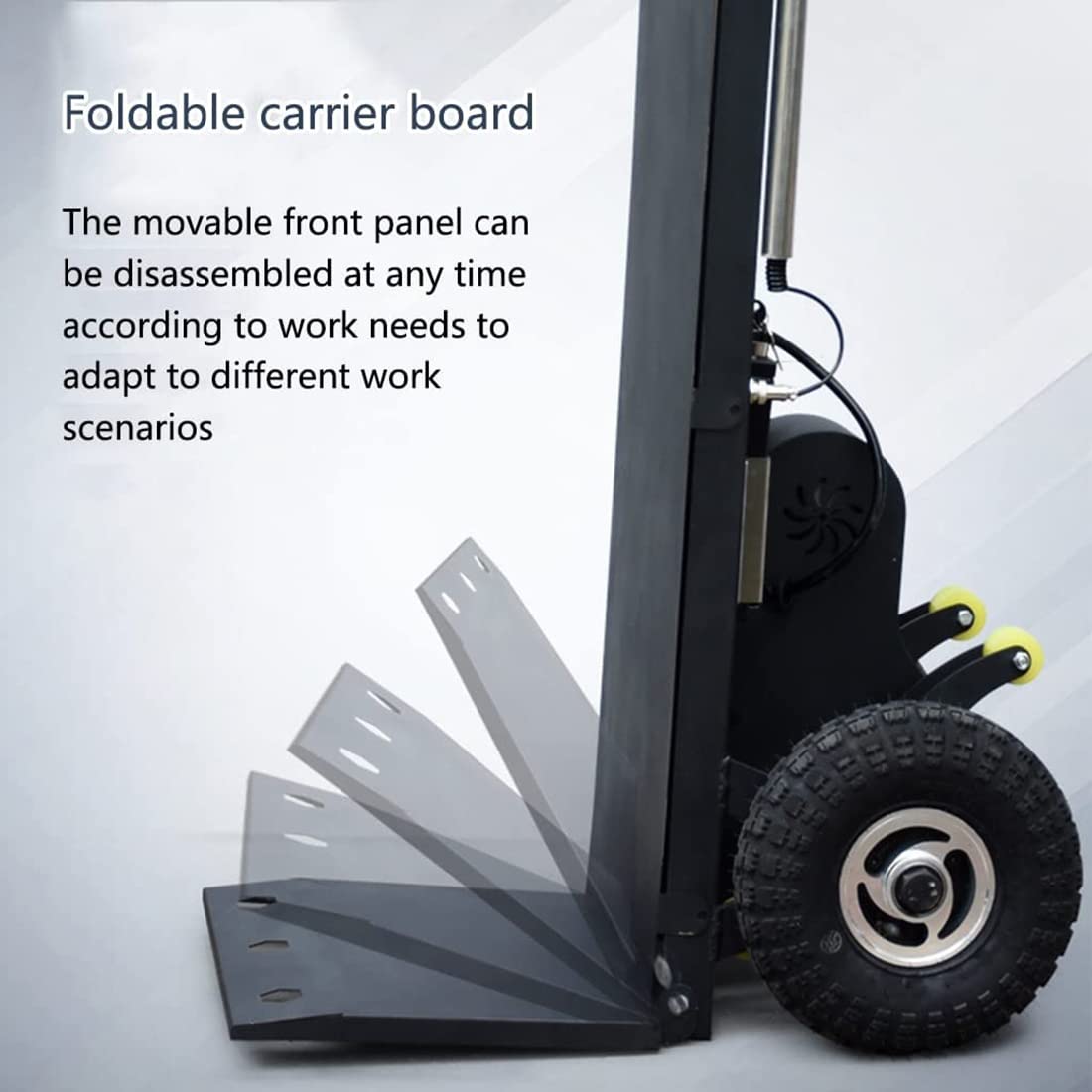 Carrello saliscale elettrico 200 kg di capacità di risparmio di manodopera, carrello con motore brushless da 800 W, batteria rimovibile - scale su e giù