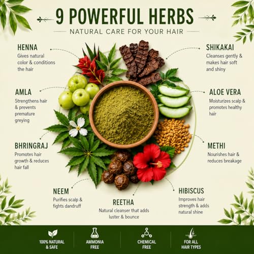 Kaveri Herbal Henna Natural Brown - Polvo de Henna para Cabello 150 g miniatura 3