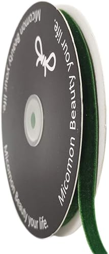 Cintas de terciopelo verde de 38 de pulgada por carrete de 10 yardas - (38 pulgadas, verde)