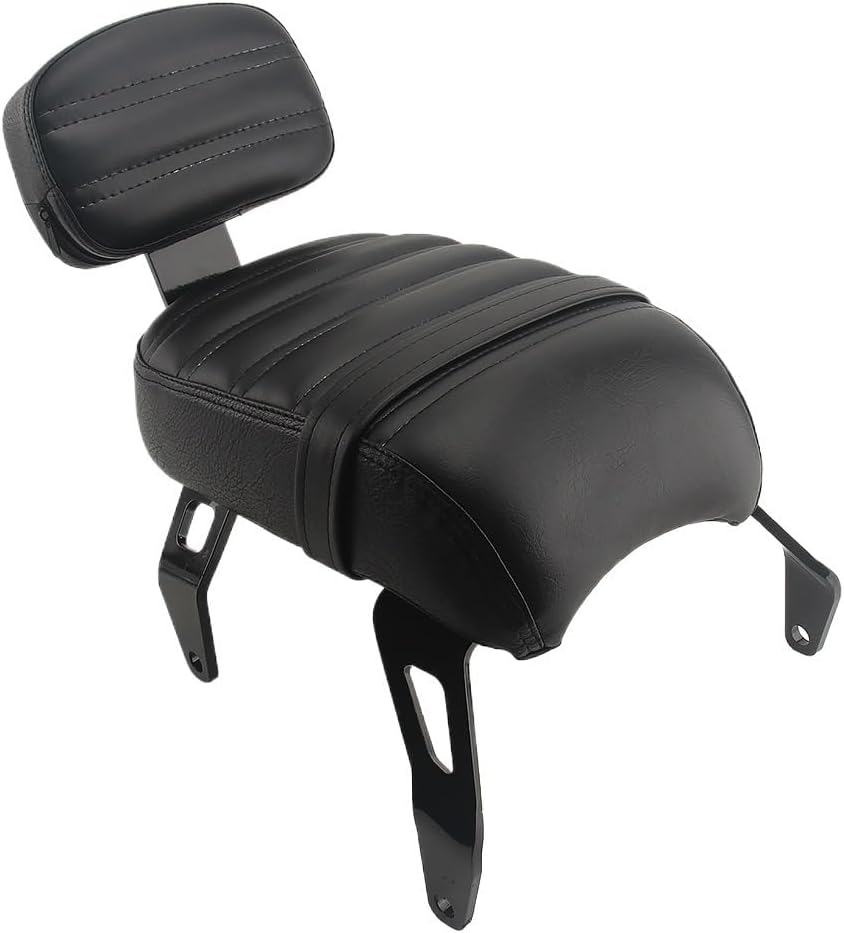 Motorcycle Backrest Pad Kits Motorcycle Rear Passenger for Seat with Backrest Kits Steel Replacement for Scout for Bobber 2018-2023 Brown Black