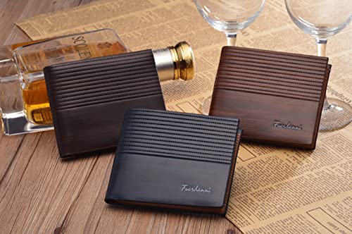 Men's Leather Wallet, Men's Bifold Wallet, Horizontal Multi-card Wallet, Driver's License Card Holder, Men's Slim Wallet, Men's Minimalist Wallet (Blue)4