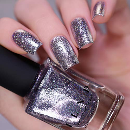 Image of ILNP Echo - Platinum Silver Holographic Ultra Metallic Nail Polish
