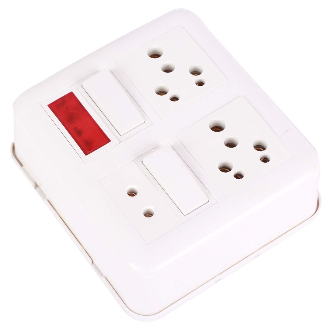 Mr.BAHUL CONA Assembled Board Contains 3 Cona Sockets(5 Amp), 2 Cona Switch(5 Amp) with 4 Metre Chord Surge Protector (White)-image-7