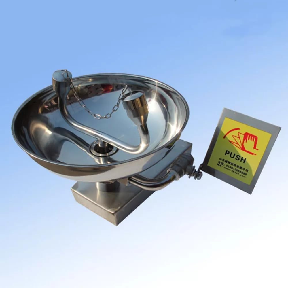 ele ELEOPTION Eyewash Station 304 Stainless Steel Wall Mounted Eye Wash Station