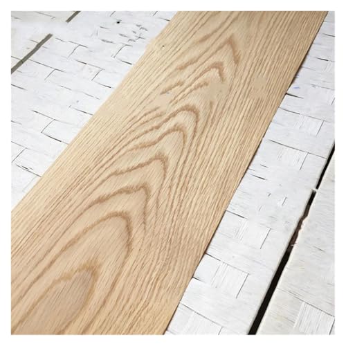Cinta de chapa de roble para cantos en beige y caqui, 2 piezas de 19x37cm