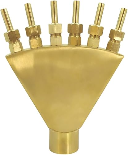 Boquilla de fuente de latón ajustable, boquilla de fuente de dedo, accesorios de fuente de paisaje de agua B-N-12 (1") disponible en Yaxa Venezuela