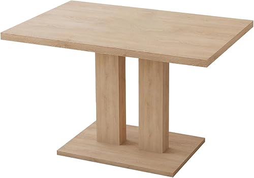 Miniatura 1 de Moderna mesa de comedor de cocina de 46 pulgadas, mesa de comedor rectangular blanca, construcción resistente para el hogar, cocina, sala de estar,