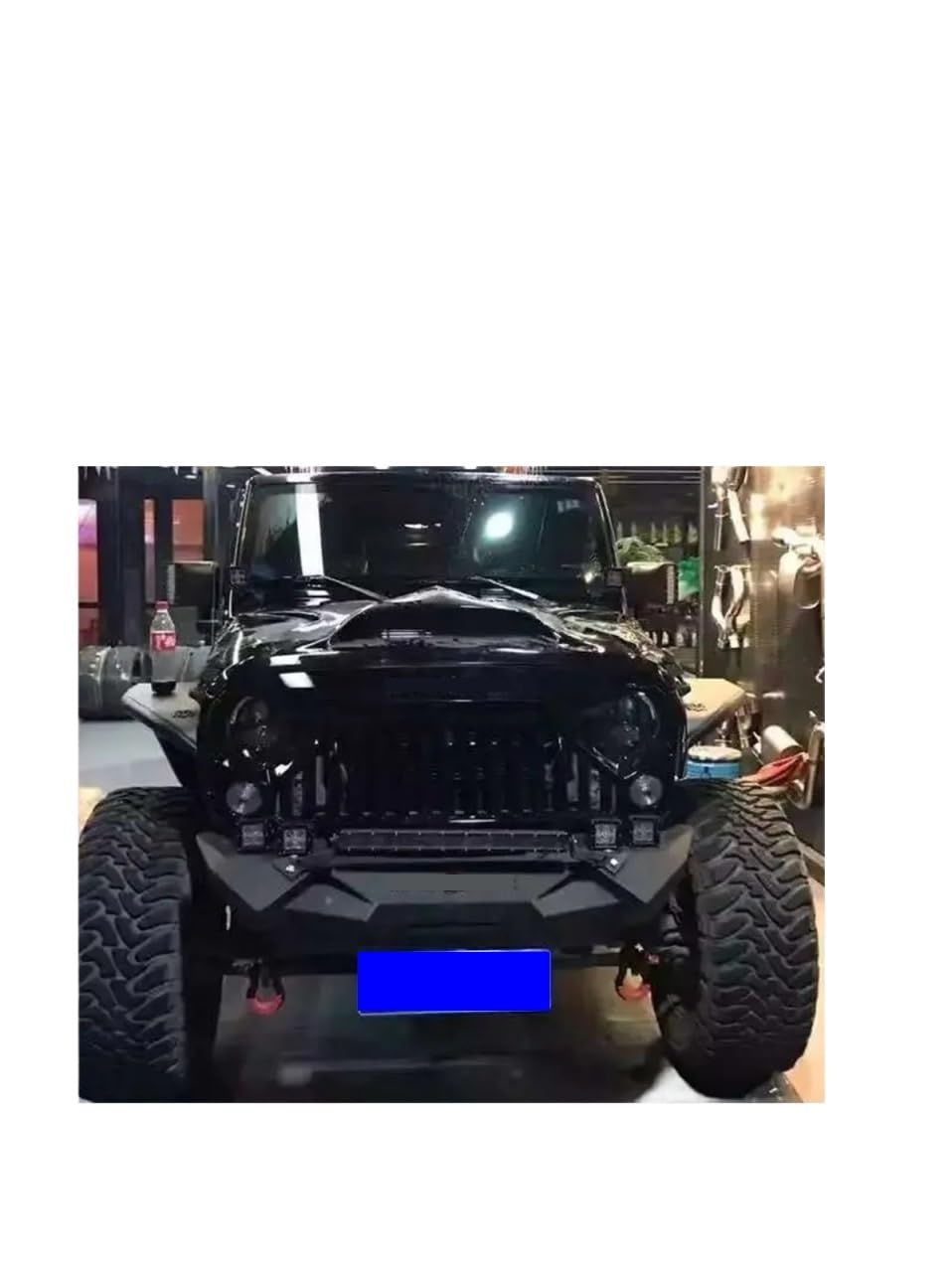 Rear bumper diffuser SXMA J254 Front Rear Bumper 4 * 4 Off-road Modification Car Accessories Bumper Steel Front Rear Bumpers compatible with Jeep Wrangler JK 07+(REAR BUMPER)