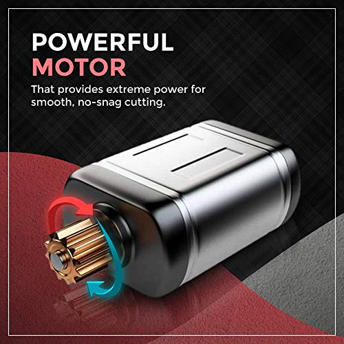 Image of Wahl Unisex 01400-0016 Corded Steel Moser Classic Professional Hair Clipper; 0.7-3 mm; Stainless Steel Star Blades For Precision Cutting; Red