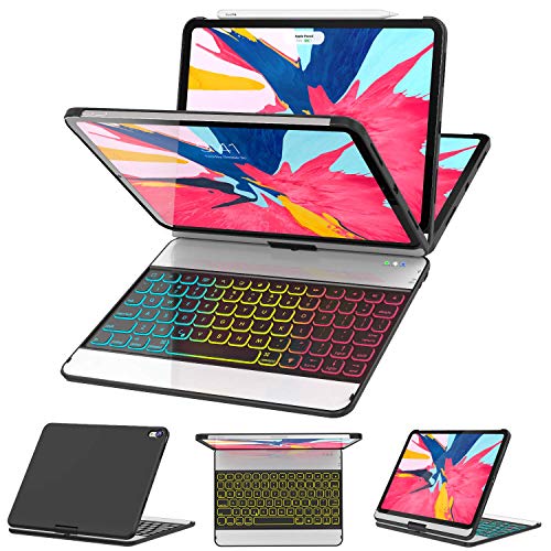 iPad Pro 11 Case with Keyboard 2018-360 Rotatable - Wireless/BT - Backlit 17