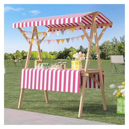Banco di mostra pieghevole portatile del carrello degli alimenti di legno del carrello dell'alimento per gli eventi all'aperto del carrello del venditore mobile del carrello 150x60x200cm ideale per
