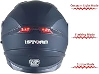 Vista 9 de 1Storm - Casco modular de cara completa para motocicleta, protector solar de doble visera: modelo Modular901, visera ahumada