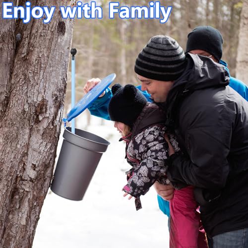 Image of Maple Syrup Tapping Kit, Upgrade Maple Taps Set Include (15) Maple Syrup Taps, 33 -Ft Food Grade Tubing, 1 Drill Bit, Maple Tree Tapping Kit for Experts or Beginners (15 SET)