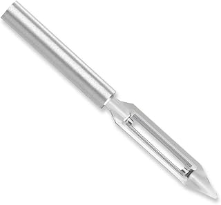 Rada Cutlery R132 Vegetable Peeler - 1.75" Stainless Steel Swivel Blade, Silver Aluminum Handle for Precise Peeling