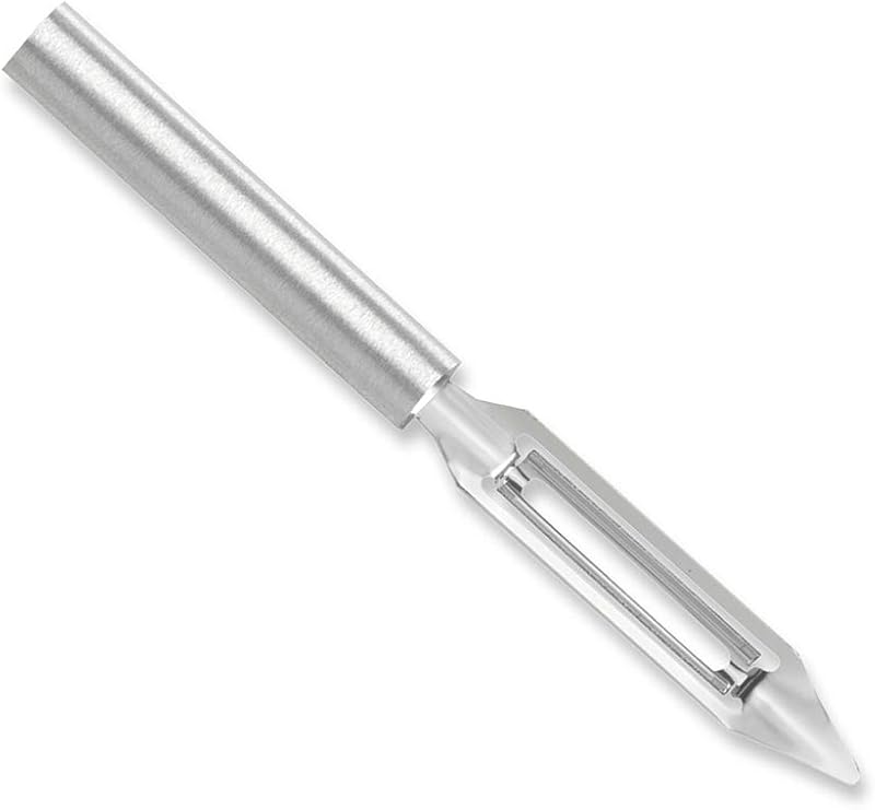 Rada Cutlery Vegetable Peeler (R132), Silver, Pack of 2 | 1.75" Stainless Steel Swiveling Blade, Cast Aluminum Handle