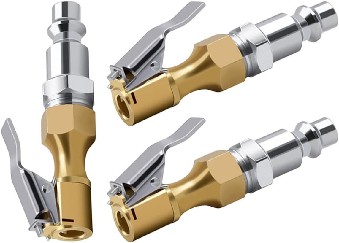 OUNONA 15pcs Tire Air Chuck Inflation Adapter for Cars More Locking Clip Design Prevents Air Leakage Compact Lightweight for Easy Carrying