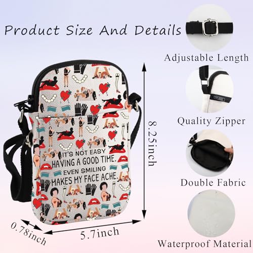 PLITI Rocky Horror Show Inspired Gift Rocky Fans Gift It's Not Easy Having A Good Time Horror Movie Crossbody Bag2