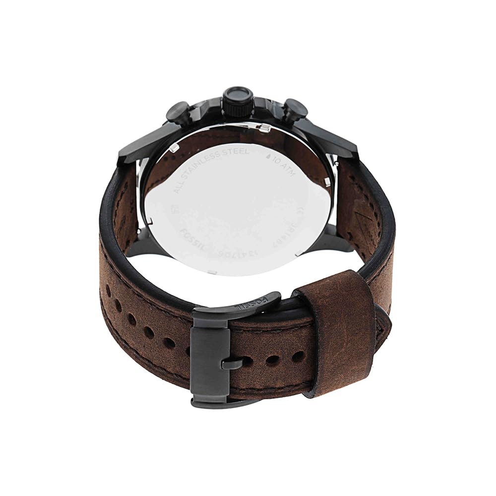Fossil Cinturones de Piel con Hebilla marrón para Hombre