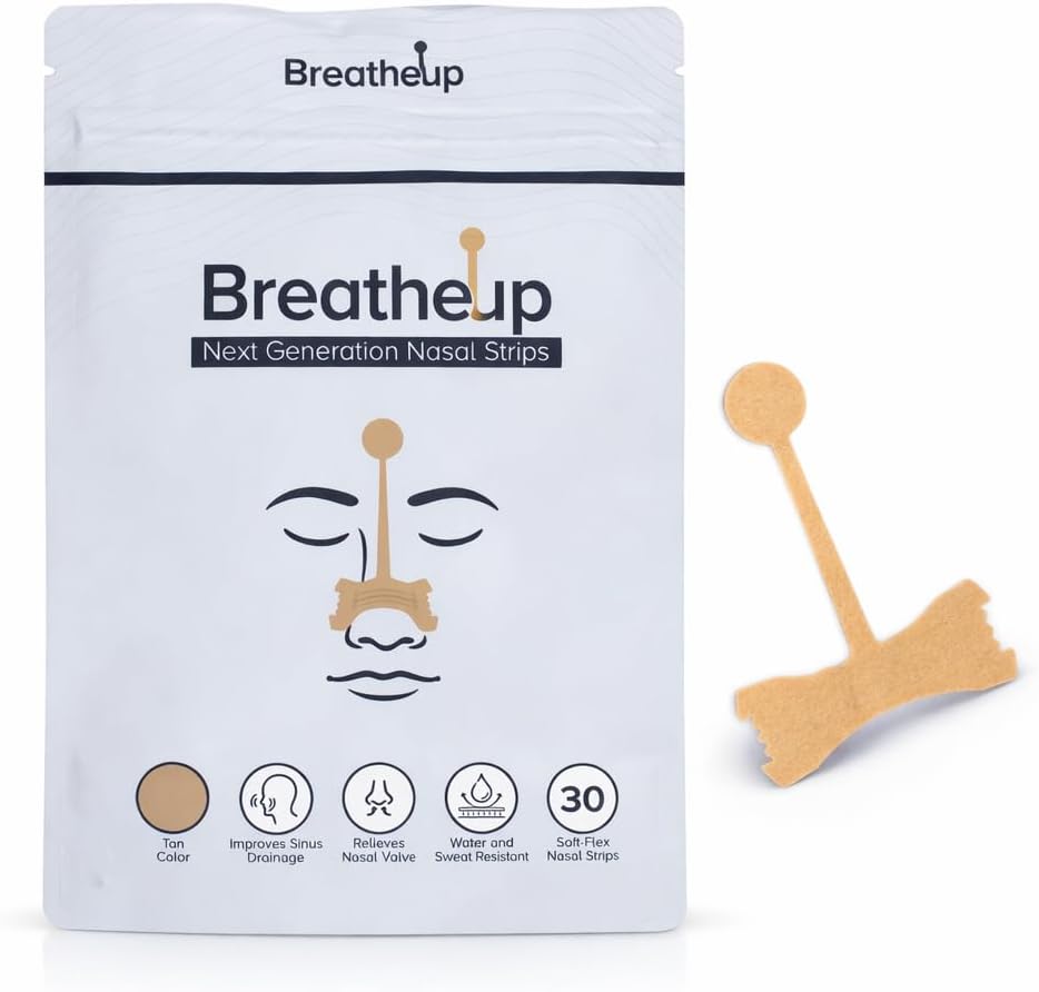 Next Generation Nasal Strips, Soft-Flex Material, Water Resistant, Drug-Free, 30 Count (Black Strips- Sport Edition)