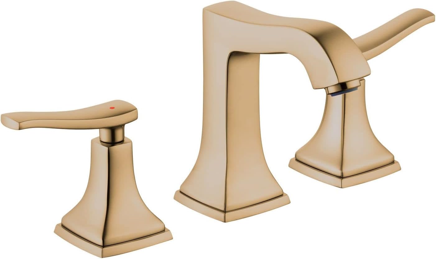 hansgrohe Metropol Classic Classic 2-Handle 3-Hole 6-inch Tall Bathroom Sink Faucet in Brushed Bronze, 31330141