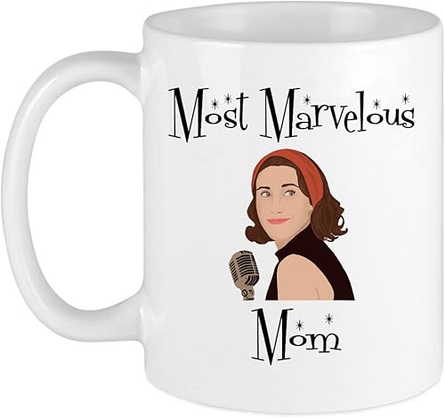 Most Marvelous Mom  Taza de café de regalo  Día de la Madre  Cumpleaños  San Valentín  Regalo para ella  Regalo para amiga (blanco, 15 onzas)
