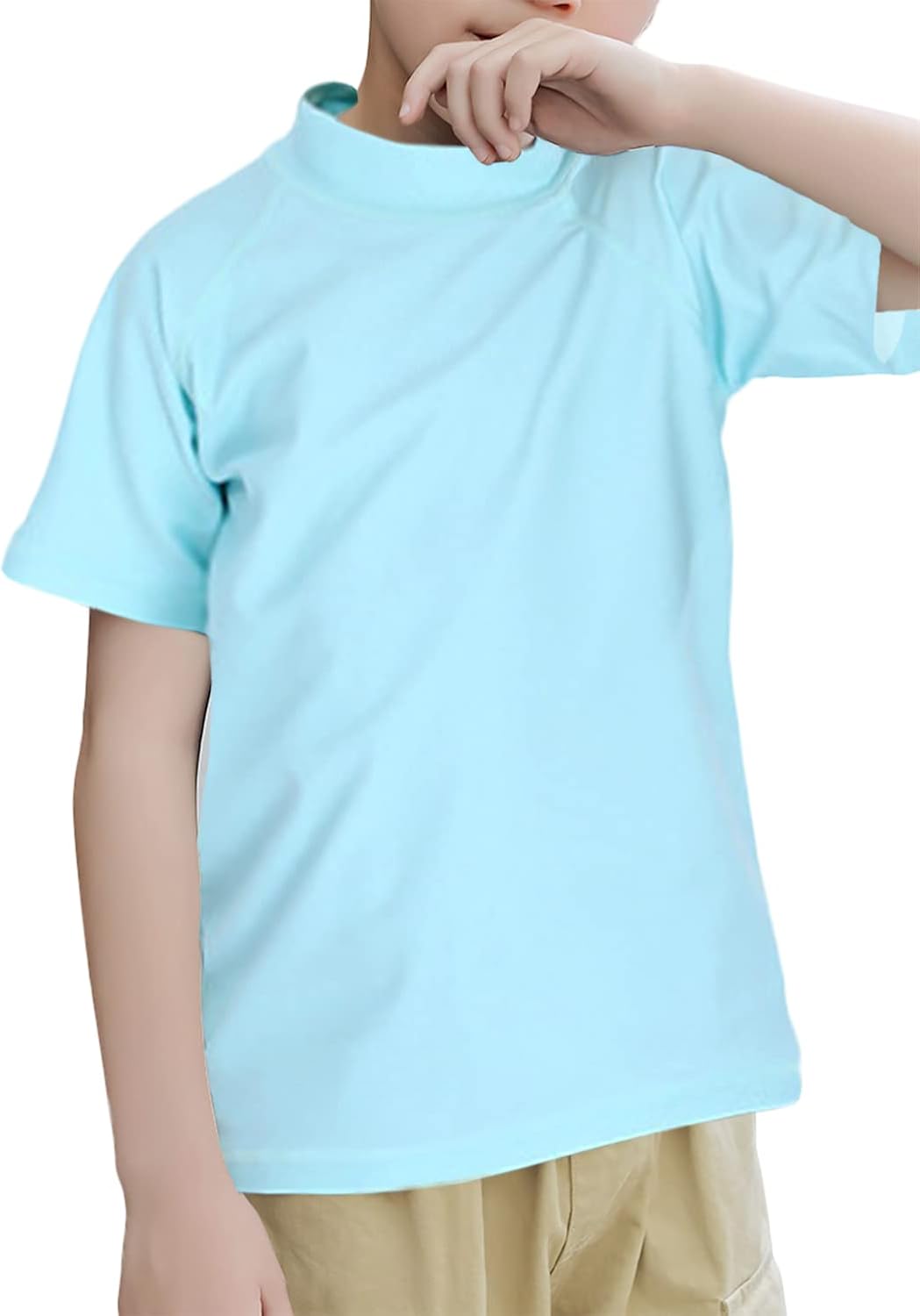 VINICUNCA Boys' Rash Guard Toddler UPF 50+ Rashguard Short Sleeve Sun Protective Swim Shirt