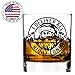 Patriots Cave - Santa Whiskey Glass Christmas Bourbon Glass Gift 10.5oz. Santa All Night Long Christmas Gift for Husband, Boyfriend, Fiance, Gag Gift, Stocking Stuffer for Men