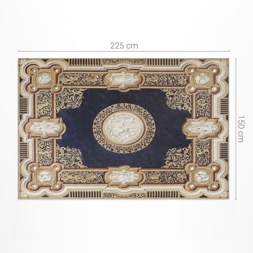 Tapis en vinyle 150x225 cm Floorart Design rectangle en PVC doré - 3