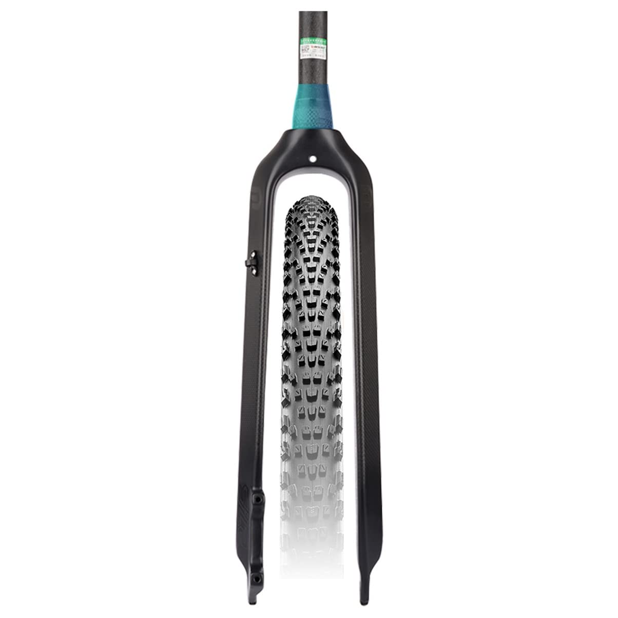 Horquilla de Bicicleta de montaña Delantera de Carbono Completa 26/27.5/29" 3K T800 Fibra rígida Disco Cierre rápido y Opciones de Eje cilíndrico Disponibles (Canal espinal 29, abi