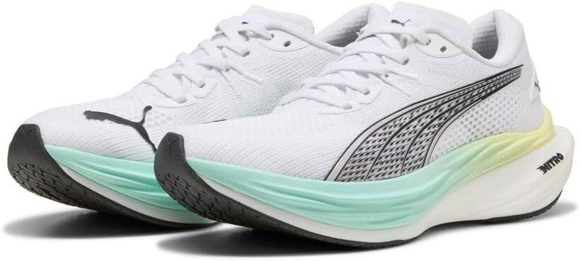 PUMA Womens Deviate Nitro 3 Running Sneakers Shoes - Black