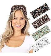 SWEETKIE 4 Pack Fashion Headband, Floral