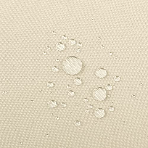 Image of ALYVIA SPRING Waterproof Fabric Shower Curtain Liner - Soft & Light-Weight Cloth Shower Liner, 3 Bottom Magnets, Hotel Quality & Machine Washable - Standard Size 72x72, White and Cream