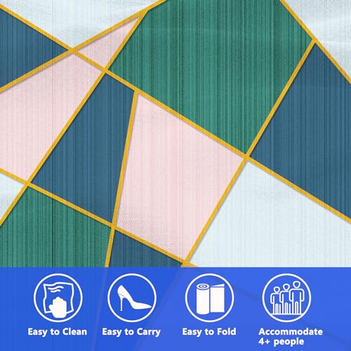 DanCoom Picnic Blanket, Foldable Waterproof Sand Mat,80" x 80" Extra Large Picnic Blanket,Outdoor Mat Beach Blanket for Camping Hiking Travel Family Concerts by DanCoom - Image 7