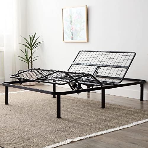 LINENSPA Adjustable Bed Base - Motorized Head and Foot Incline - Quick and Easy Assembly