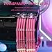 Sirlyr PSU Cable Extension Kit - 8Pin PCIE (34cm), 24Pin ATX & EPS (30cm), 16AWG Power Supply Cables with Combs, Soft Braided Sleeve for PC Build (Pink)