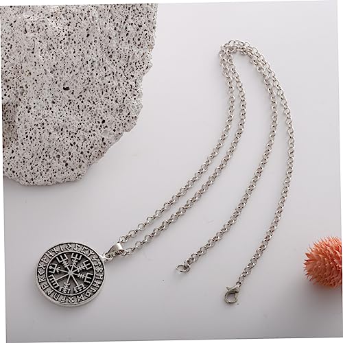 Abaodam 2 Peças Colar Viking Odin Presente Para Homens Colares Retrô Colares Masculinos Colares Vint