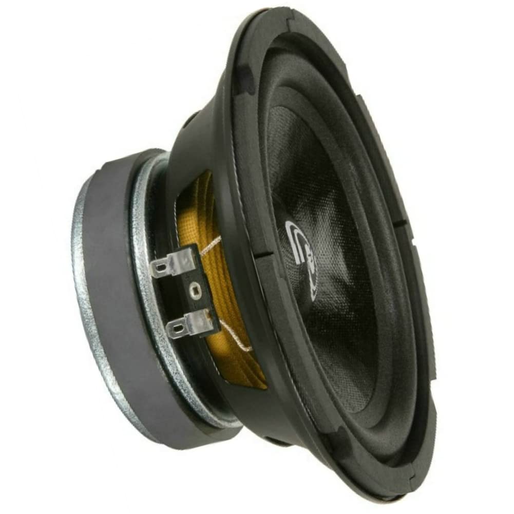KIT SET PER PYLE PDMW6 1 midwoofer altoparlante da 16,5 cm 165 mm 6,5", da 125 watt rms e 250 watt max, impedenza 8 ohm, per casa party, 1 pezzo + faston di montaggio