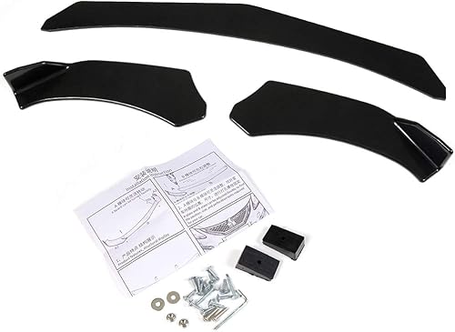 Nuevo ABS universal parachoques delantero barbilla labio alerón divisor ala kit de cuerpo