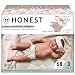 The Honest Company Club Box - Size 3 - Rose Blossom & Strawberries Print with TrueAbsorb Technology | Plant-Derived Materials | Hypoallergenic | 68 Count