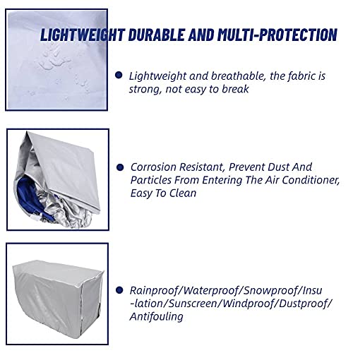 Airconditionerhoes, Stofdichte en Waterdichte Beschermhoes Hoes voor Airconditioner, Airconditioner Stofbescherming (Voering kleur willekeurig ) - Image 3