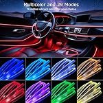 Car Interior LED Lights, RGB Fiber Optic Ambient Lighting Kit - Image 2