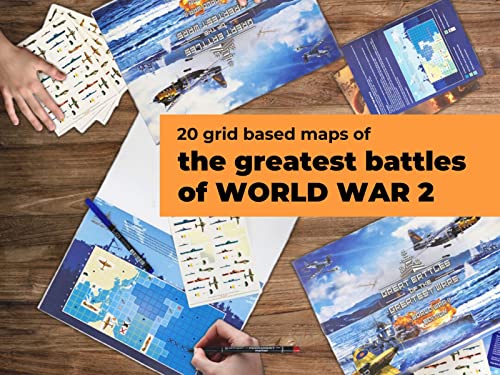 Travel Board Game For Kids & Teens Ages 7 And Up W/Planes And Battleships For 2 Players | Ww2 Classic Edition By Tartaruga #TOP2