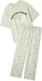 gelato pique(ジェラート ピケ) HOMMEsleeping cat ワンポイントTシャツ+総柄LPTセットPMCT254993メンズ