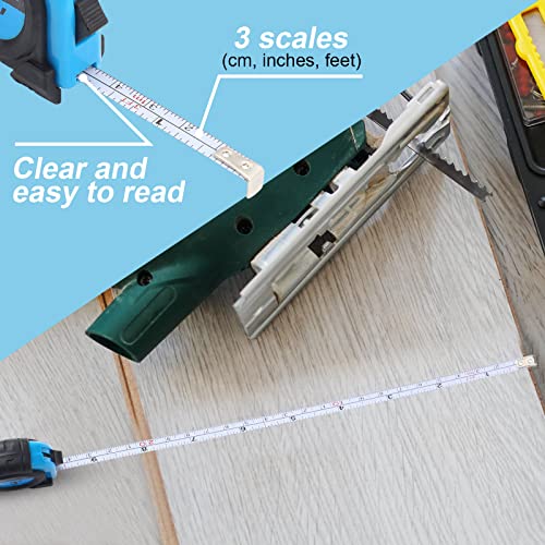 Cinta métrica mini retráctil 3 ft 50 piezas azul miniatura 6