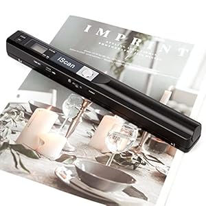 Portable Scanner iSCAN 900 DPI A4 Document Scanner Handheld for Business, Photo, Picture, Receipts, Books, JPG/PDF…