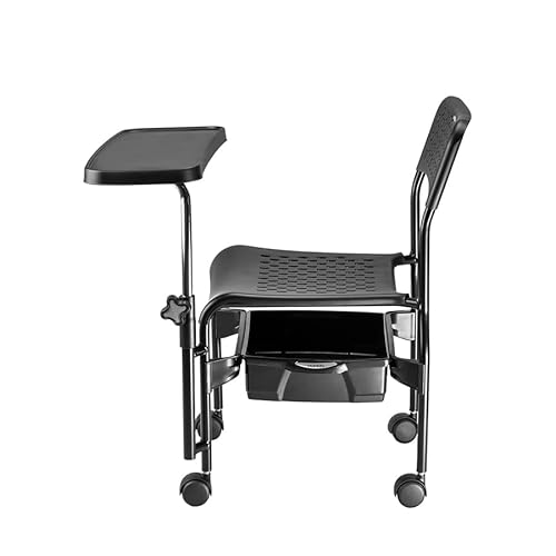 Cirandinha Cadeira Manicure com Mesa e Gaveta Canadá Dompel Preta