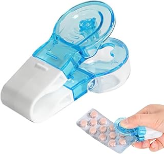 1Pcs Portable Pill Taker Remover, Non-Contact Design, Tablet Blister Opening Aid for Elderly and Arthritic Seniors (1 Pcs)